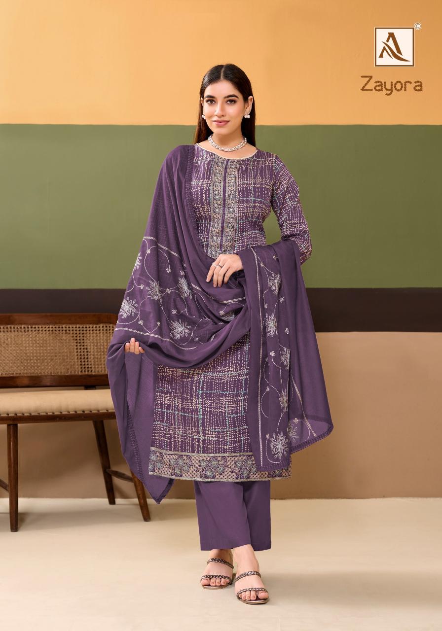 Alok Zayora catalog wholesale dress material surat online