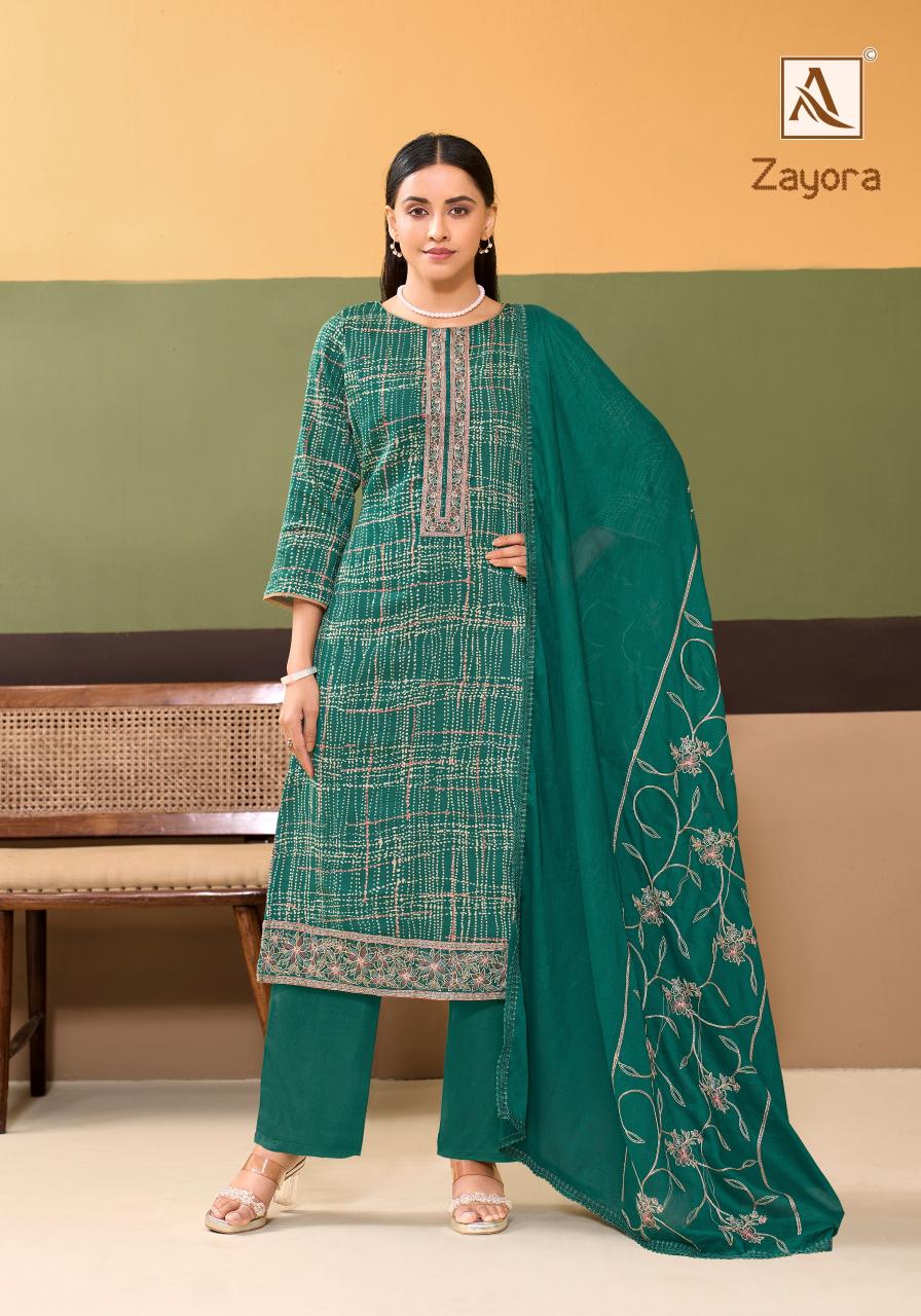 Alok Zayora catalog wholesale dress material surat online