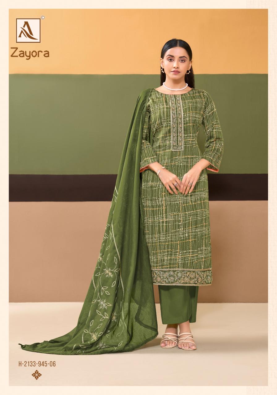 Alok Zayora catalog wholesale dress material surat online