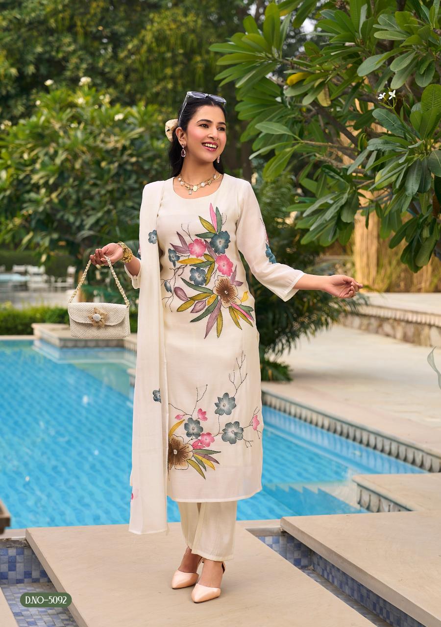 Anju Fabrics Patterns catalog kurti wholeslaer in surat 