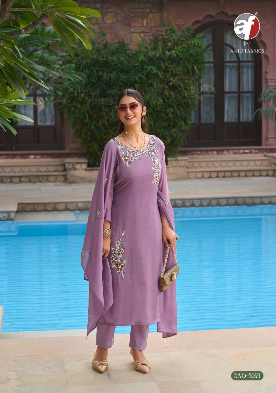 Anju Fabrics Patterns catalog kurti wholeslaer in surat 