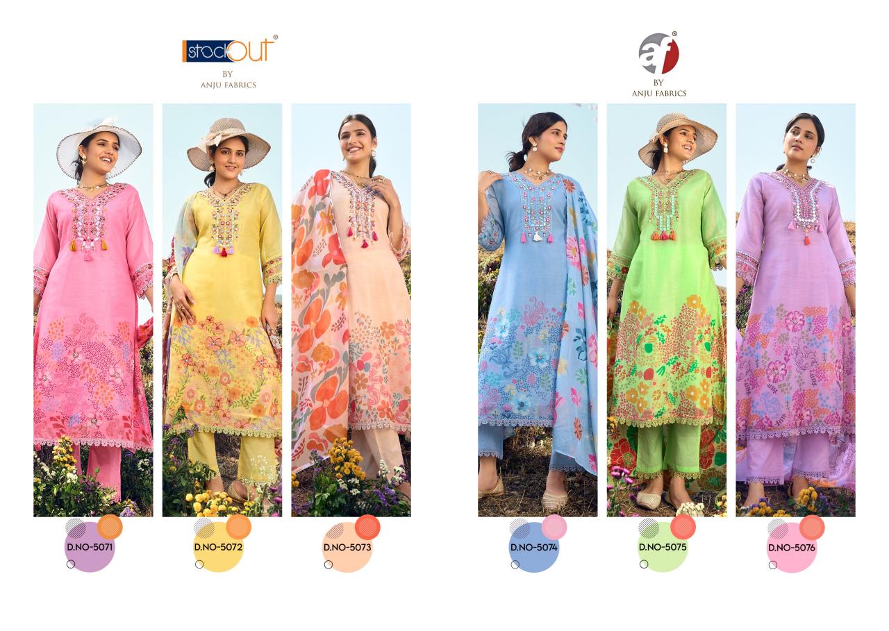 Anju Fabrics Rhythm vol 2 catalog woolen kurtis wholesale in bairagarh bhopal