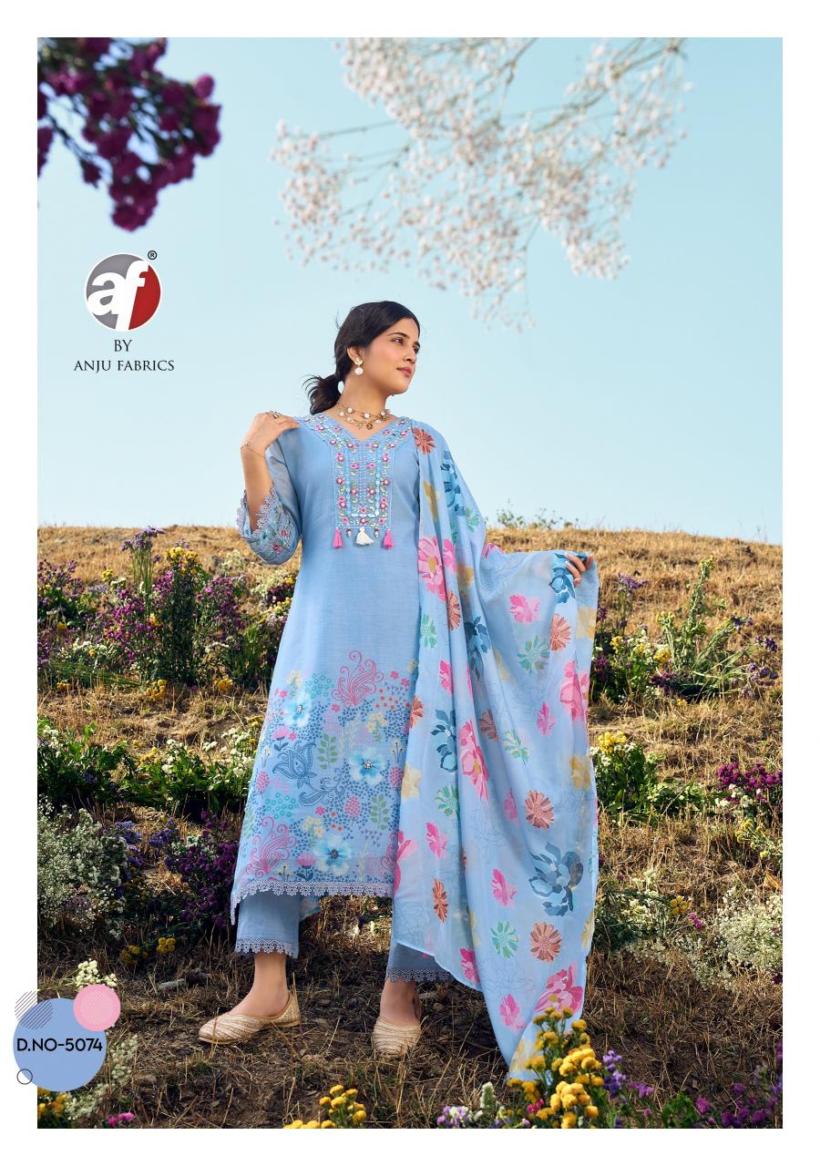 Anju Fabrics Rhythm vol 2 catalog woolen kurtis wholesale in bairagarh bhopal