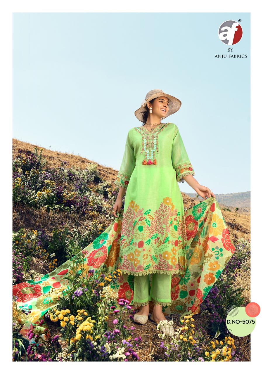 Anju Fabrics Rhythm vol 2 catalog woolen kurtis wholesale in bairagarh bhopal