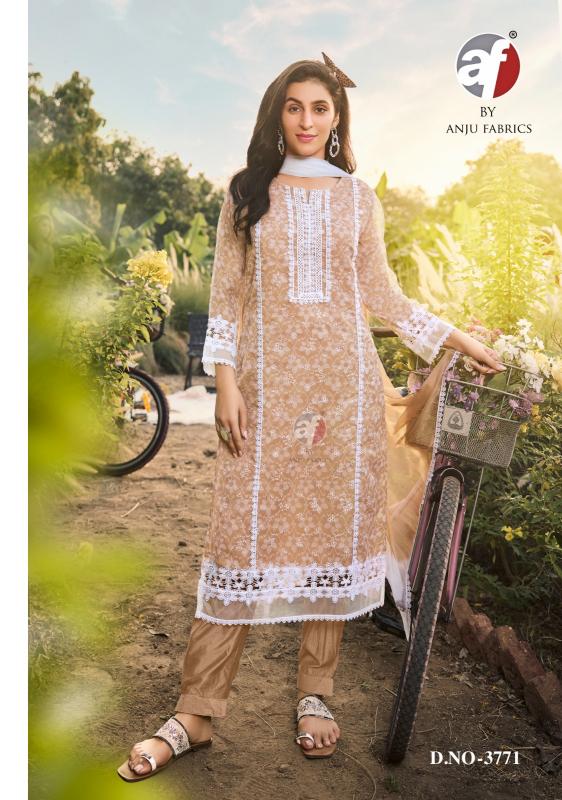 Anju Fabrics Silk Affair vol 2 catalog wholesale rate branded kurtis