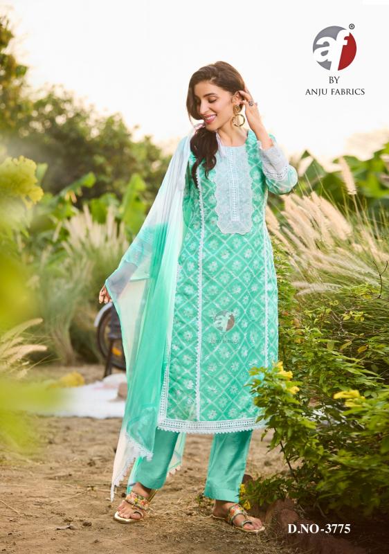 Anju Fabrics Silk Affair vol 2 catalog wholesale rate branded kurtis