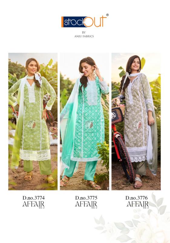 Anju Fabrics Silk Affair vol 2 catalog wholesale rate branded kurtis