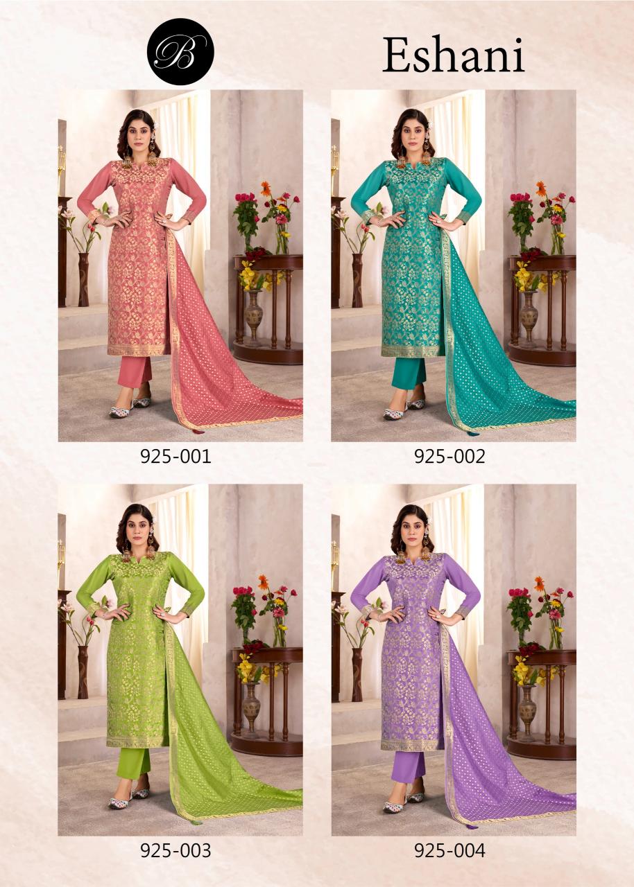 Belliza Eshani catalog synthetic dress material in surat manufacturer