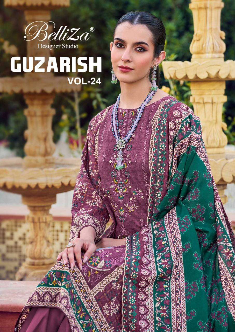 Belliza Guzarish Vol 24 Catalog wholesale dress materials dealers in surat