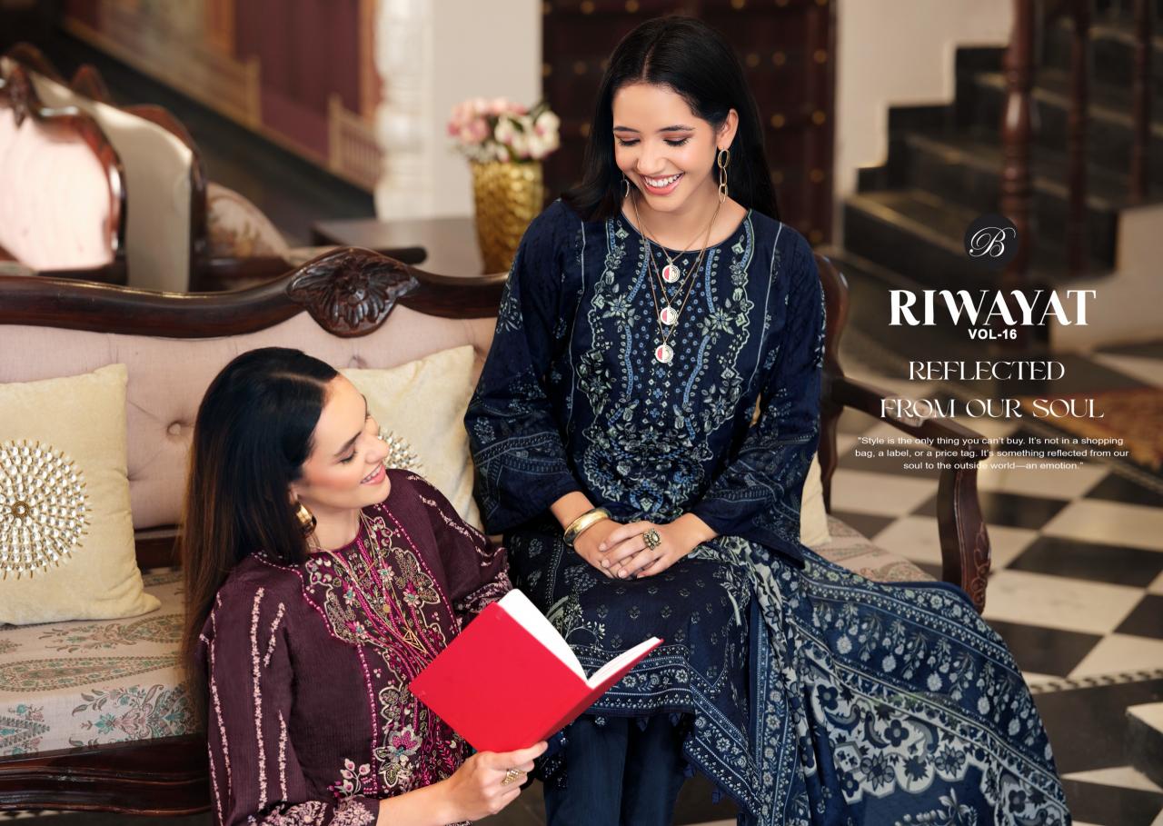 Belliza Riwayat Vol 16 catalog surat dress materials