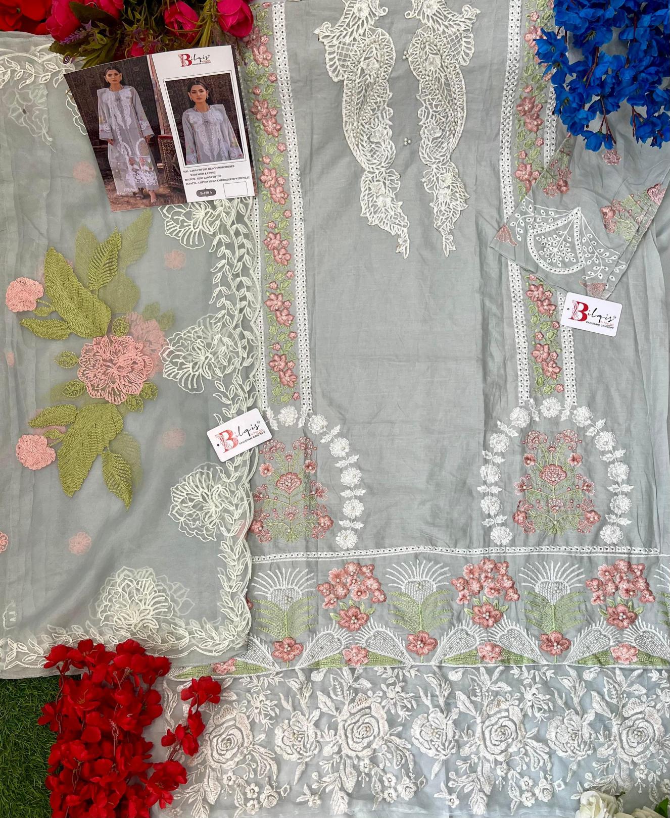 Bilqis B 188 A To D catalog pakistani suits wholesale in pakistan