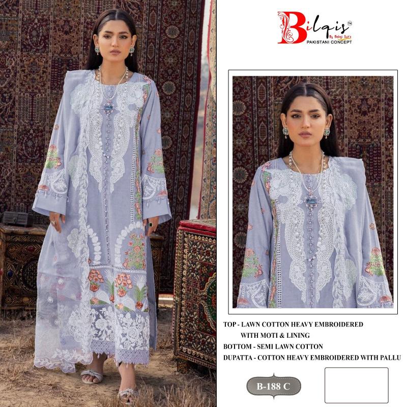 Bilqis B 188 A To D catalog pakistani suits wholesale in pakistan