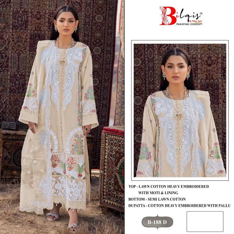 Bilqis B 188 A To D catalog pakistani suits wholesale in pakistan