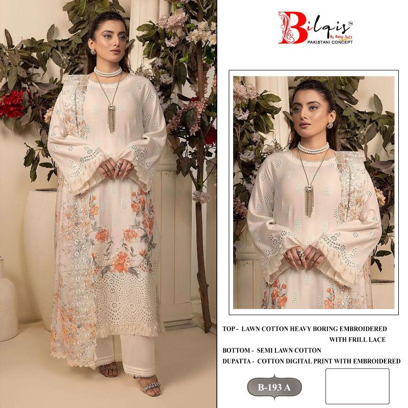 Bilqis B 193 A To D catalog wholesale pakistani salwar suits