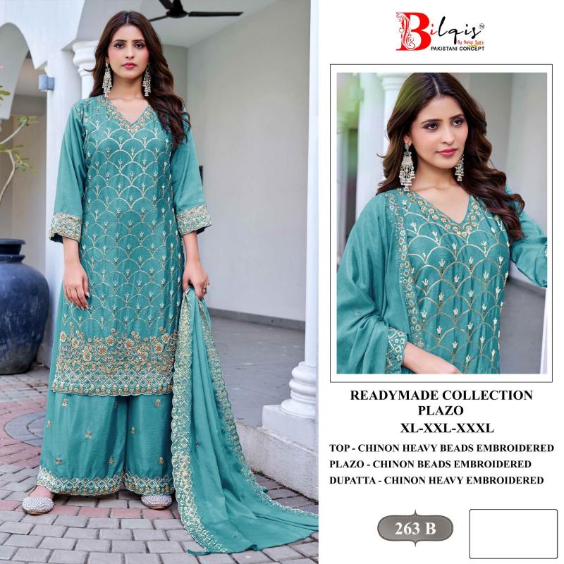 Bilqis B 263 A To D catalog pakistani suit wholesale