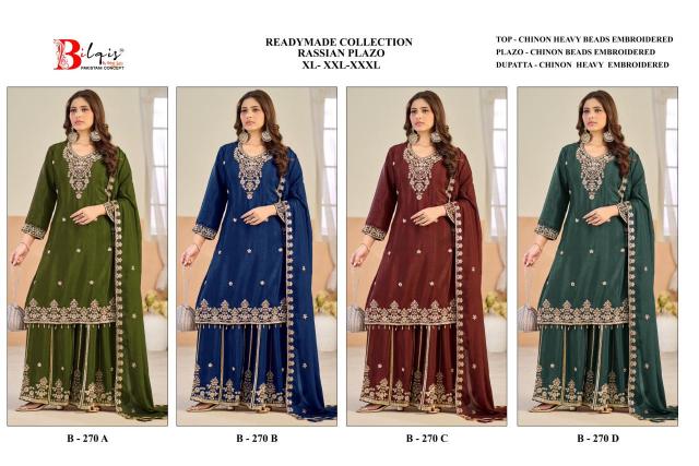 Bilqis B 270 A To D catalog pakistani brand salwar suit wholesaler