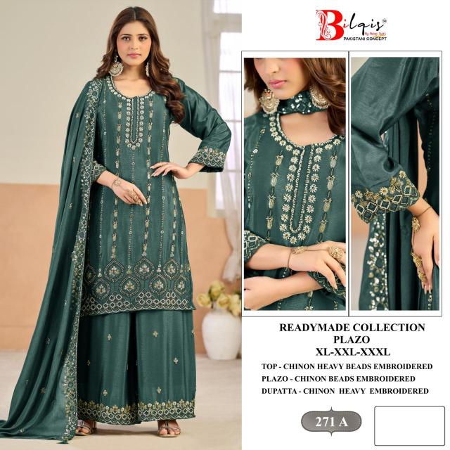 Bilqis B 271 A To D catalog pakistani ladies suits wholesale in delhi