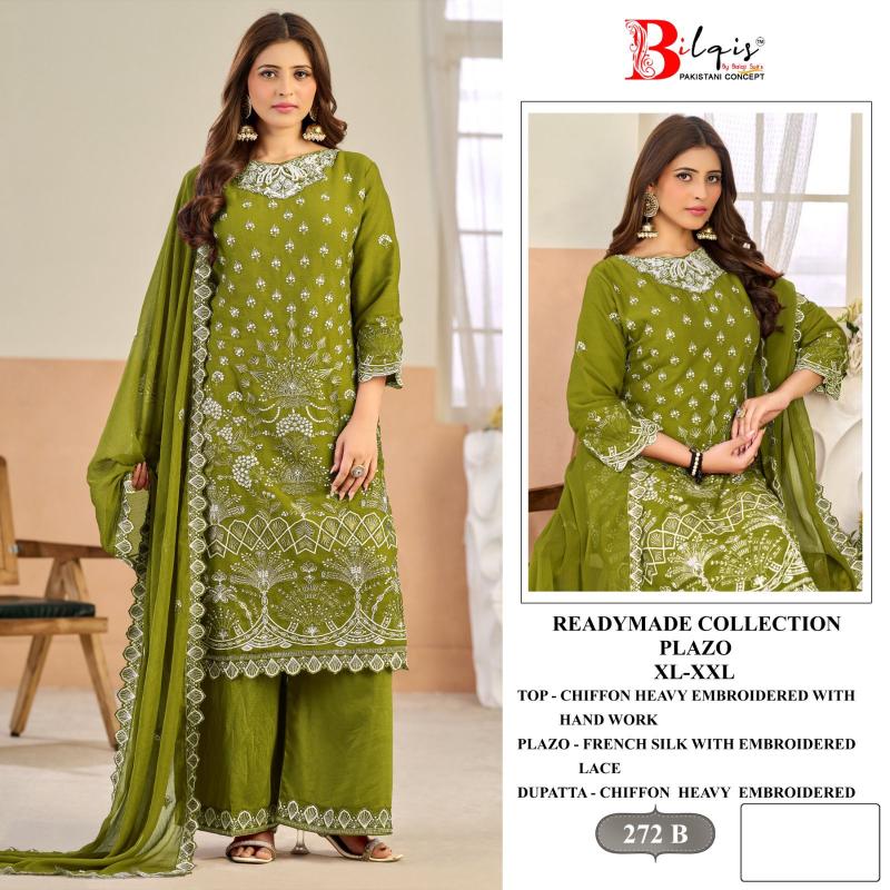 Bilqis B 272 A To D catalog pakistani suits at wholesale price in delhi