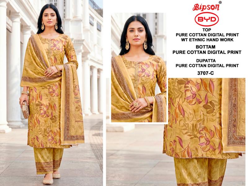 Bipson BYD 3707 catalog mumbai salwar kameez wholesalers