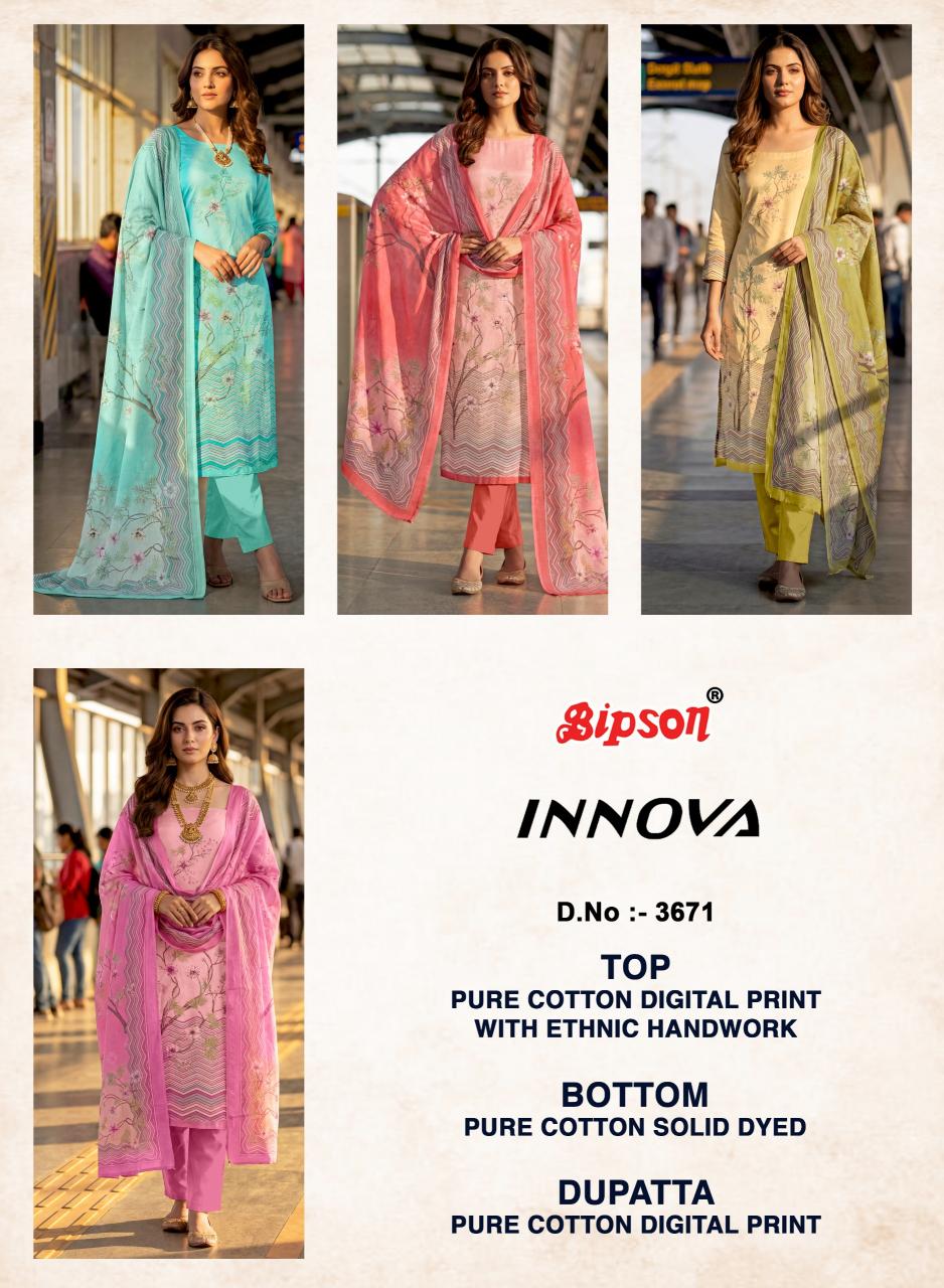 Bipson Innova 3671 catalog ladies salwar kameez wholesale