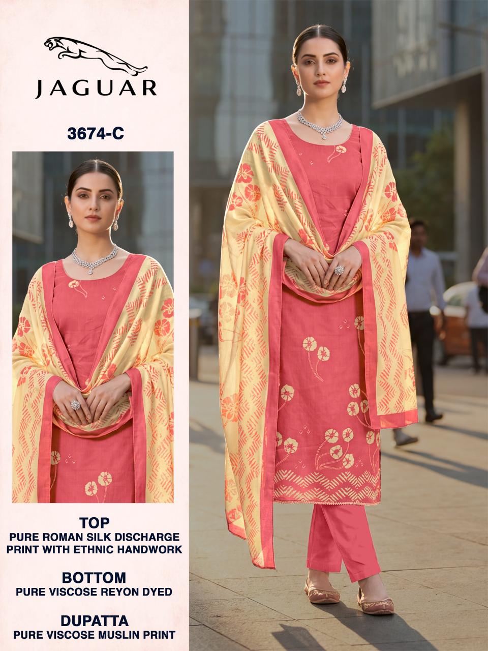 Bipson Jaguar 3674 catalog wholesale salwar kameez in burrabazar