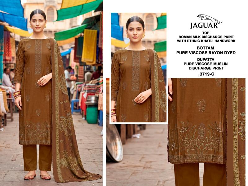 Bipson Jaguar 3719 catalog wholesale unstitched salwar kameez material online india