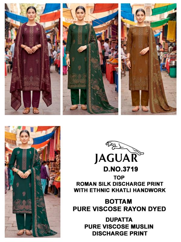 Bipson Jaguar 3719 catalog wholesale unstitched salwar kameez material online india