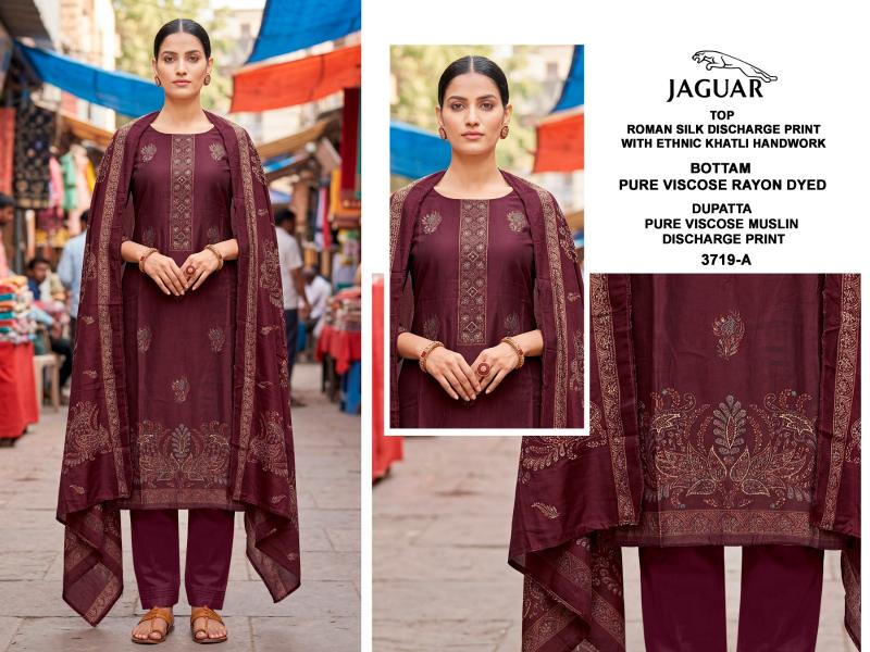 Bipson Jaguar 3719 catalog wholesale unstitched salwar kameez material online india