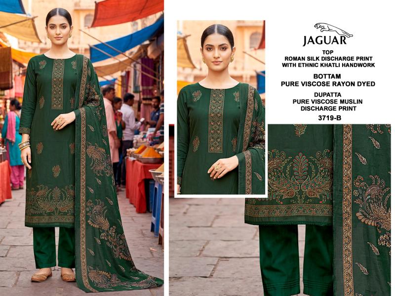 Bipson Jaguar 3719 catalog wholesale unstitched salwar kameez material online india