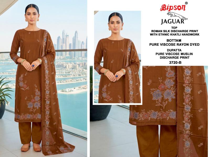 Bipson Jaguar 3720 catalog wholesale unstitched salwar kameez material in bangalore