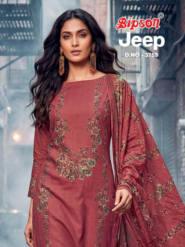 Bipson Jeep Wranglar 3759 Catalog unstitched salwar kameez wholesalers in mumbai