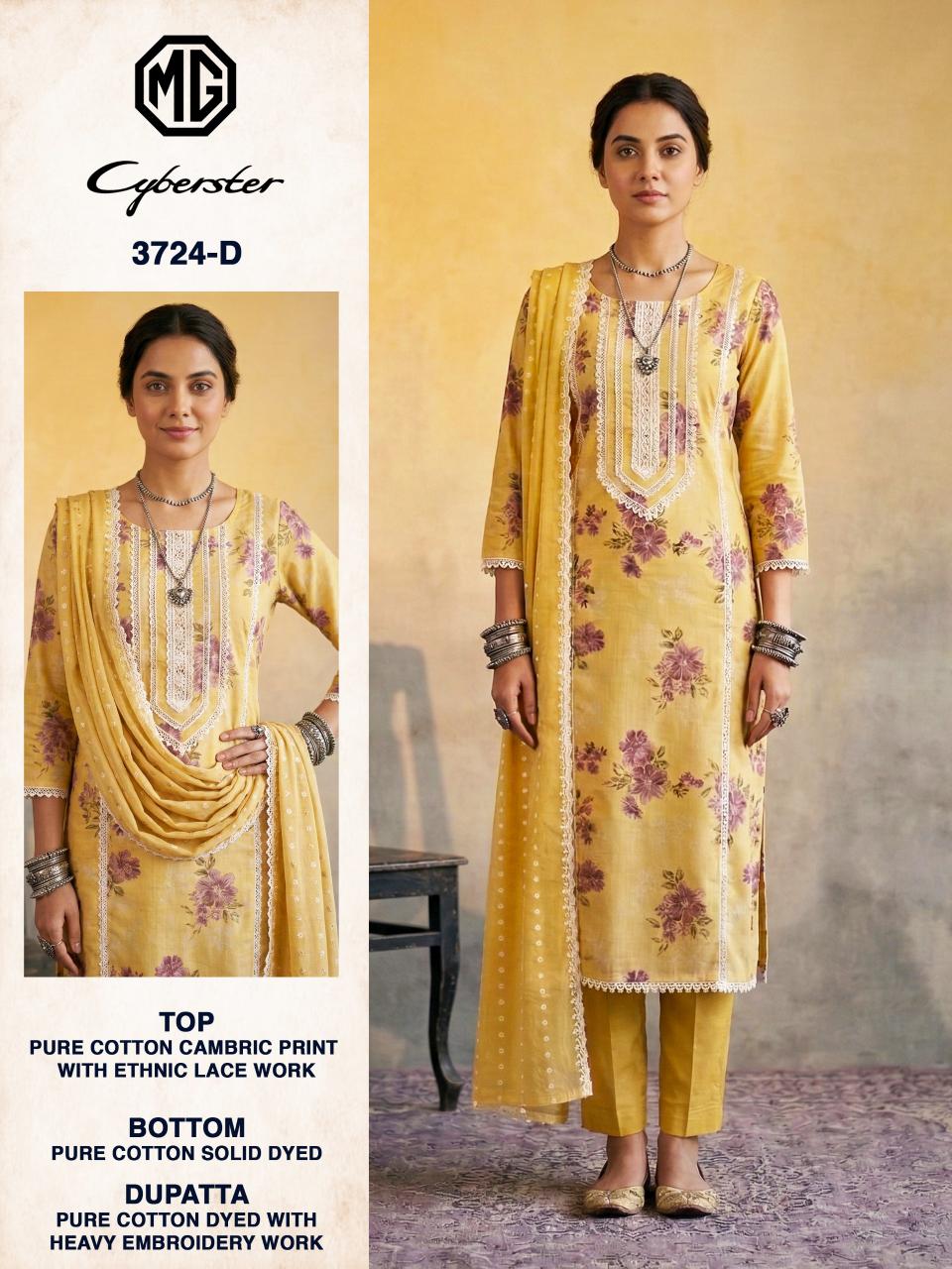 Bipson MG Cyberster 3724 catalog wholesale suppliers of salwar kameez in kolkata