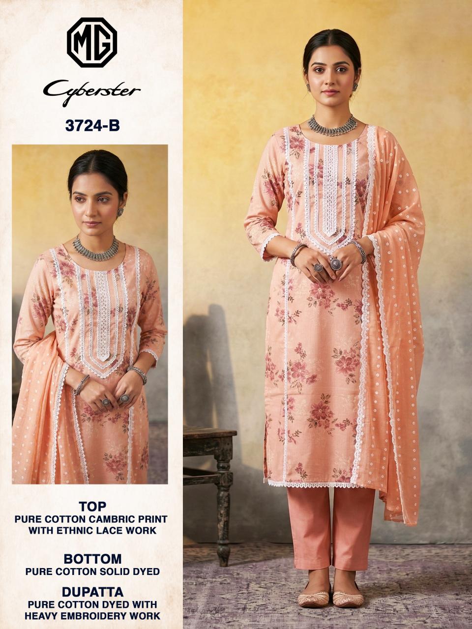 Bipson MG Cyberster 3724 catalog wholesale suppliers of salwar kameez in kolkata