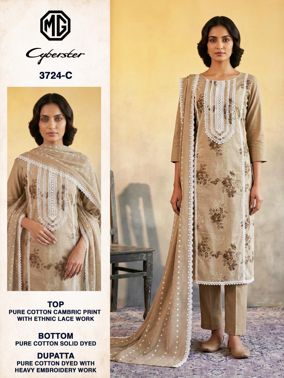 Bipson MG Cyberster 3724 catalog wholesale suppliers of salwar kameez in kolkata