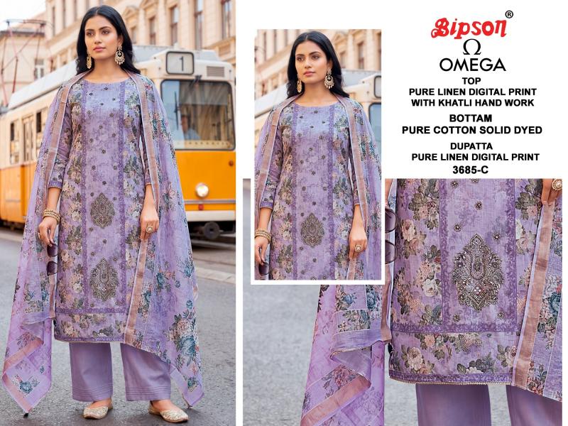 Bipson Omega 3685 catalog wholesale suppliers of salwar kameez in kolkata