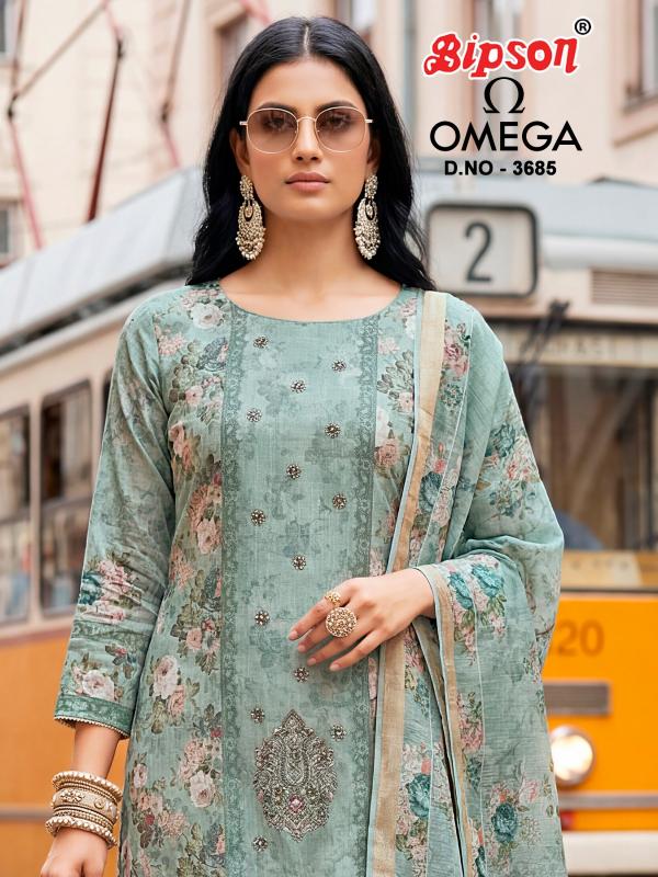 Bipson Omega 3685 catalog wholesale suppliers of salwar kameez in kolkata