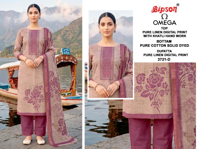Bipson Omega 3721 catalog unstitched heavy salwar kameez in jaipur wholesale
