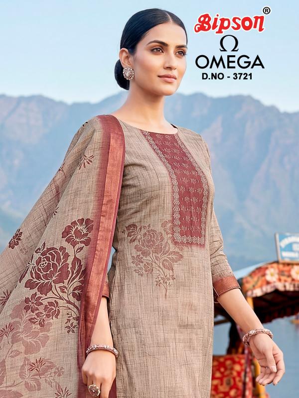 Bipson Omega 3721 catalog unstitched heavy salwar kameez in jaipur wholesale