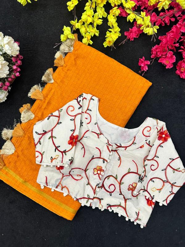 Blousewala Hk51 catalog khadi cotton sarees wholesale price