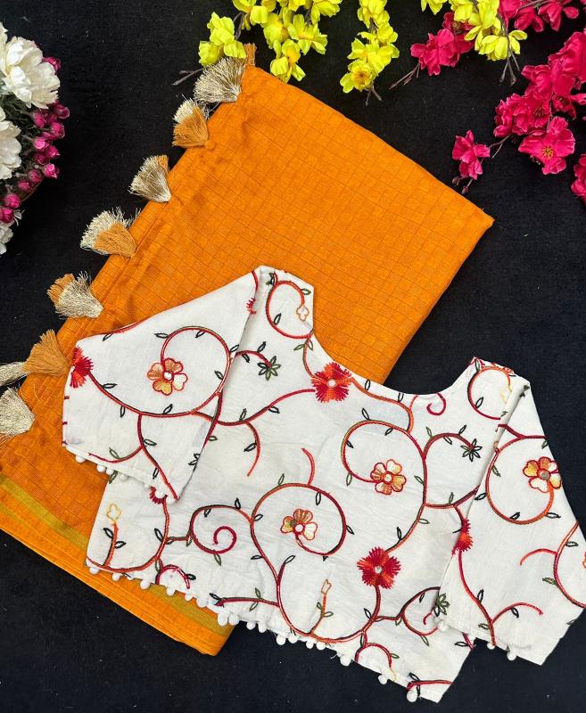 Blousewala Hk51 catalog khadi cotton sarees wholesale price
