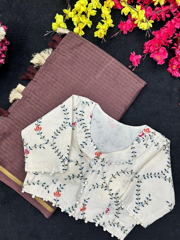 Blousewala Hk51 catalog khadi cotton sarees wholesale price