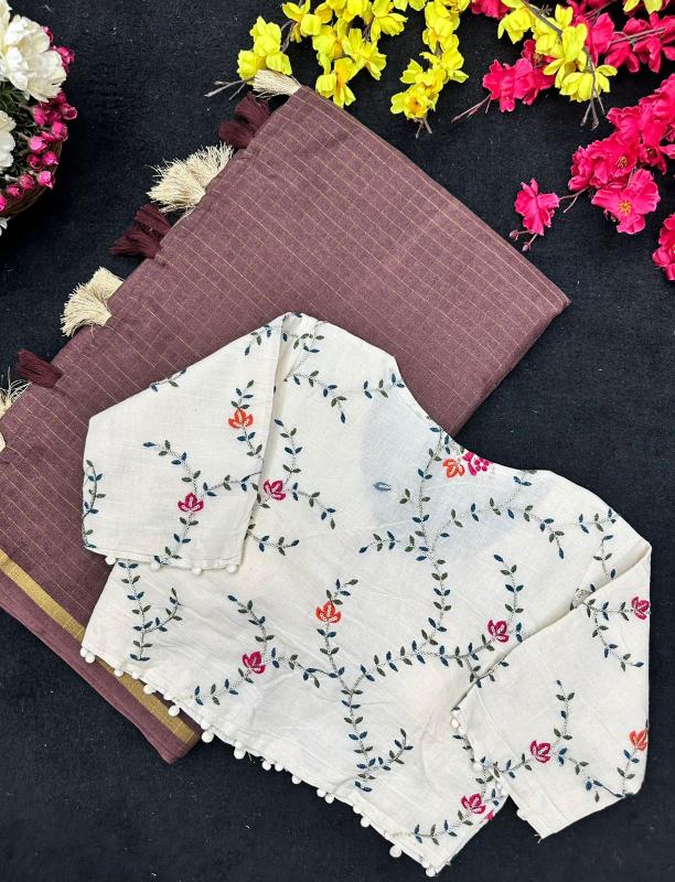 Blousewala Hk51 catalog khadi cotton sarees wholesale price