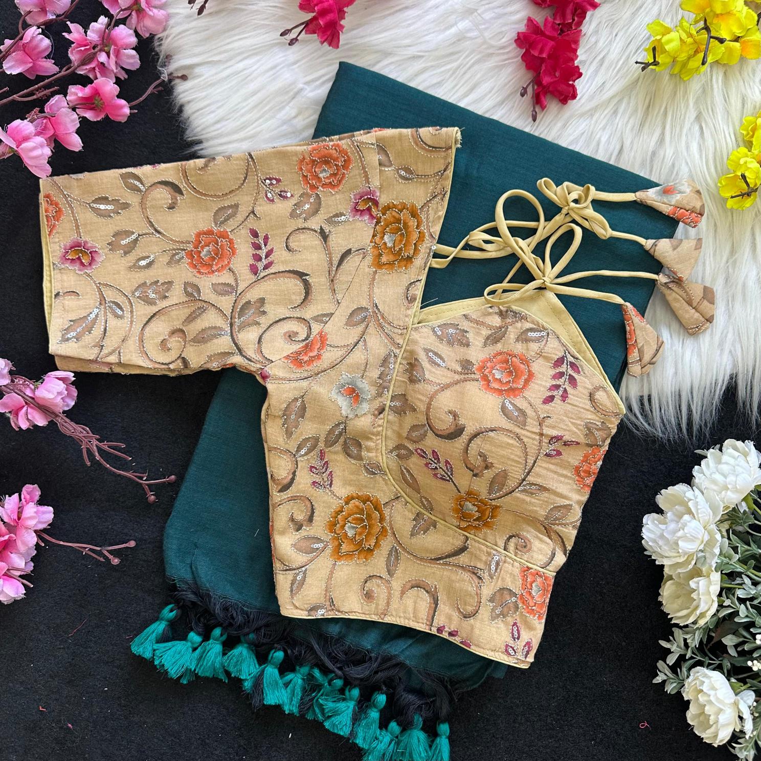 Blousewala Hk52 catalog khadi cotton sarees wholesale