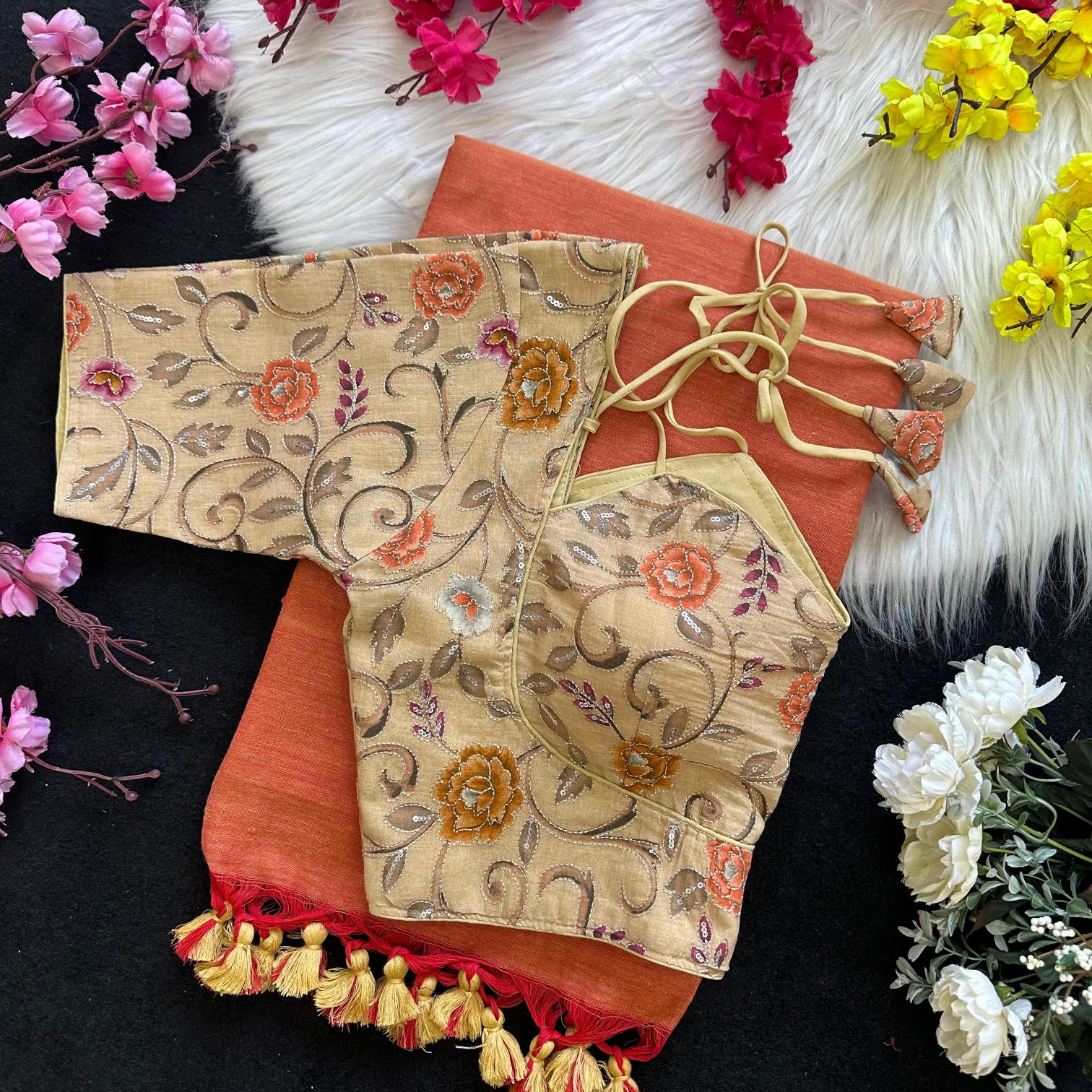 Blousewala Hk52 catalog khadi cotton sarees wholesale