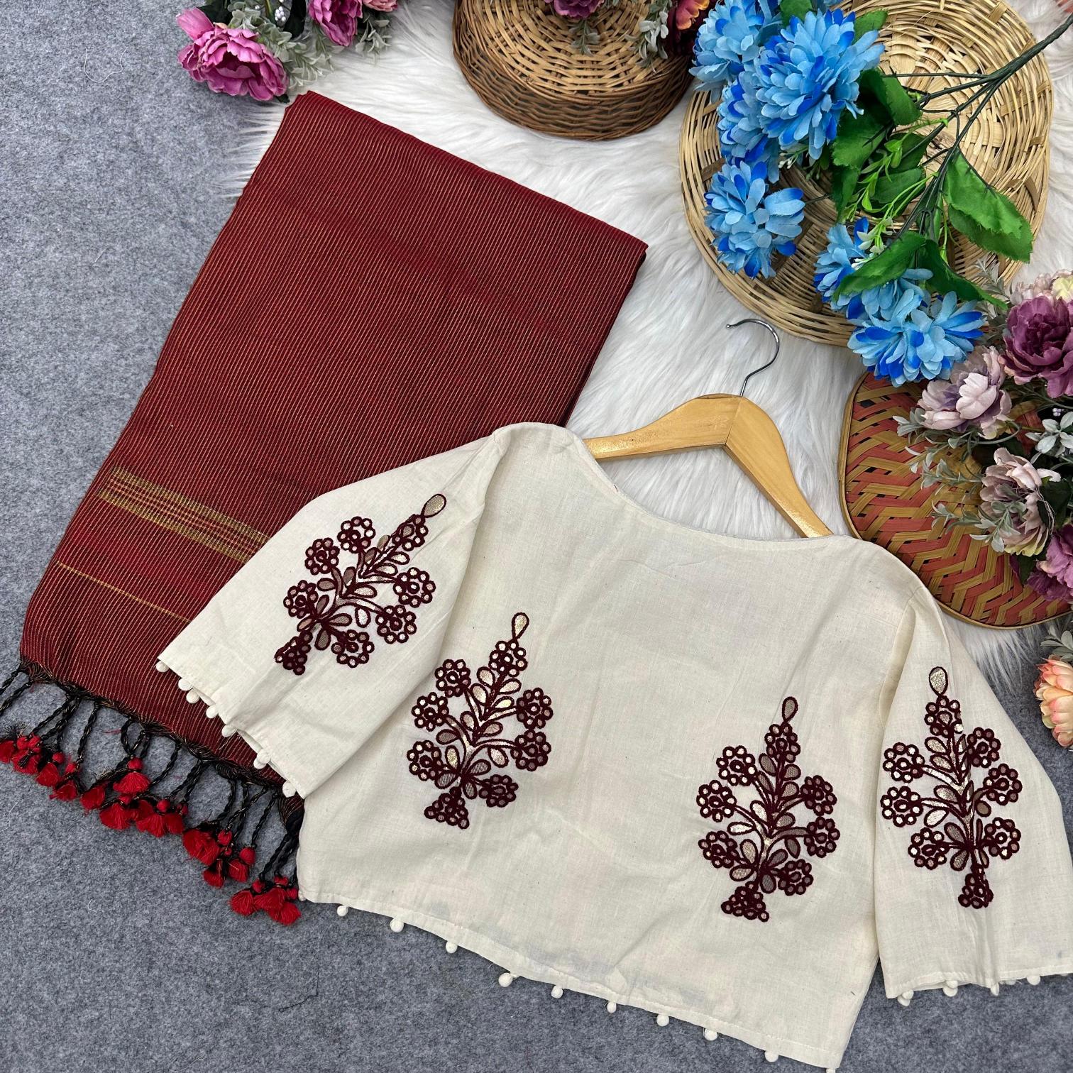 Blousewala Hk55 catalog khadi sarees wholesale