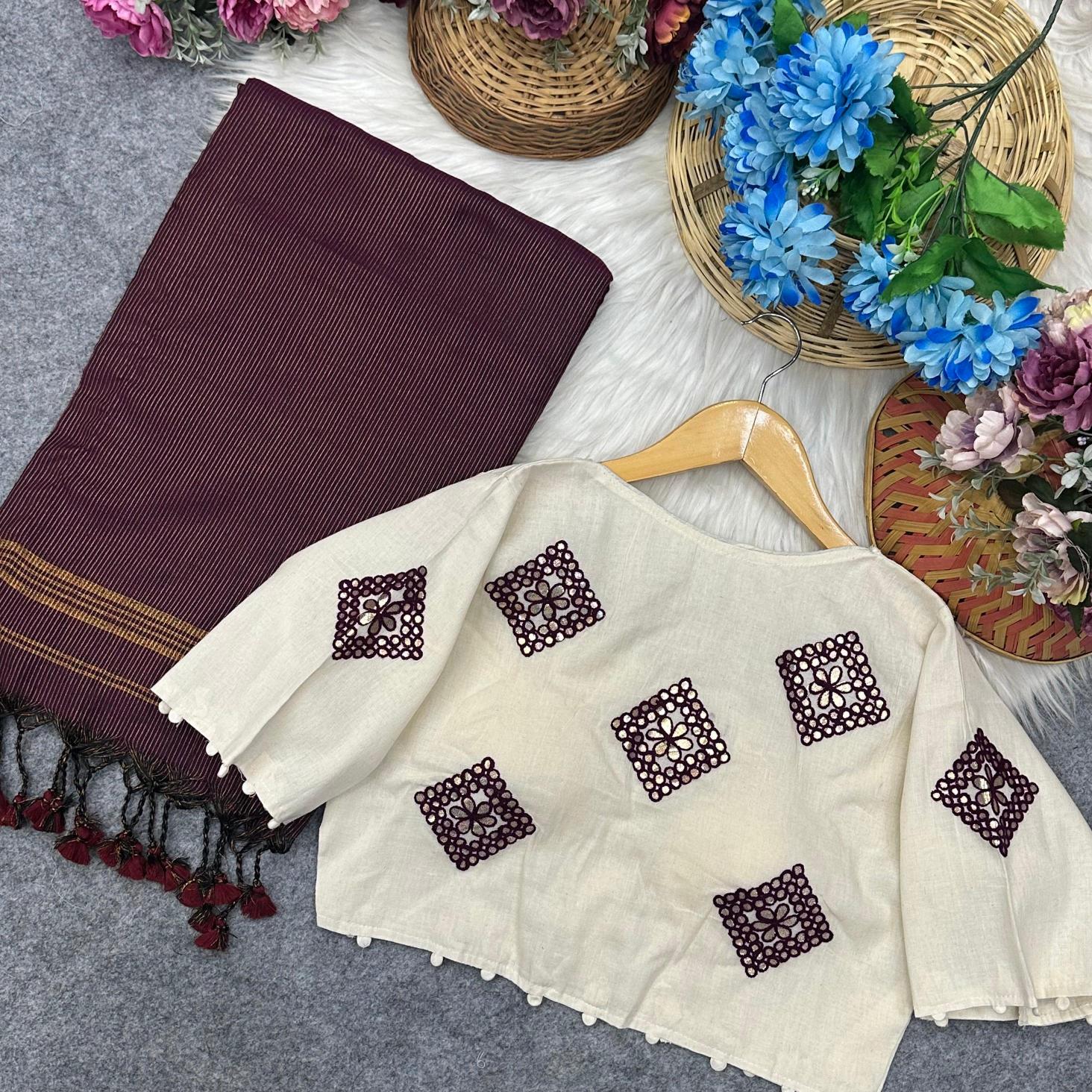 Blousewala Hk55 catalog khadi sarees wholesale
