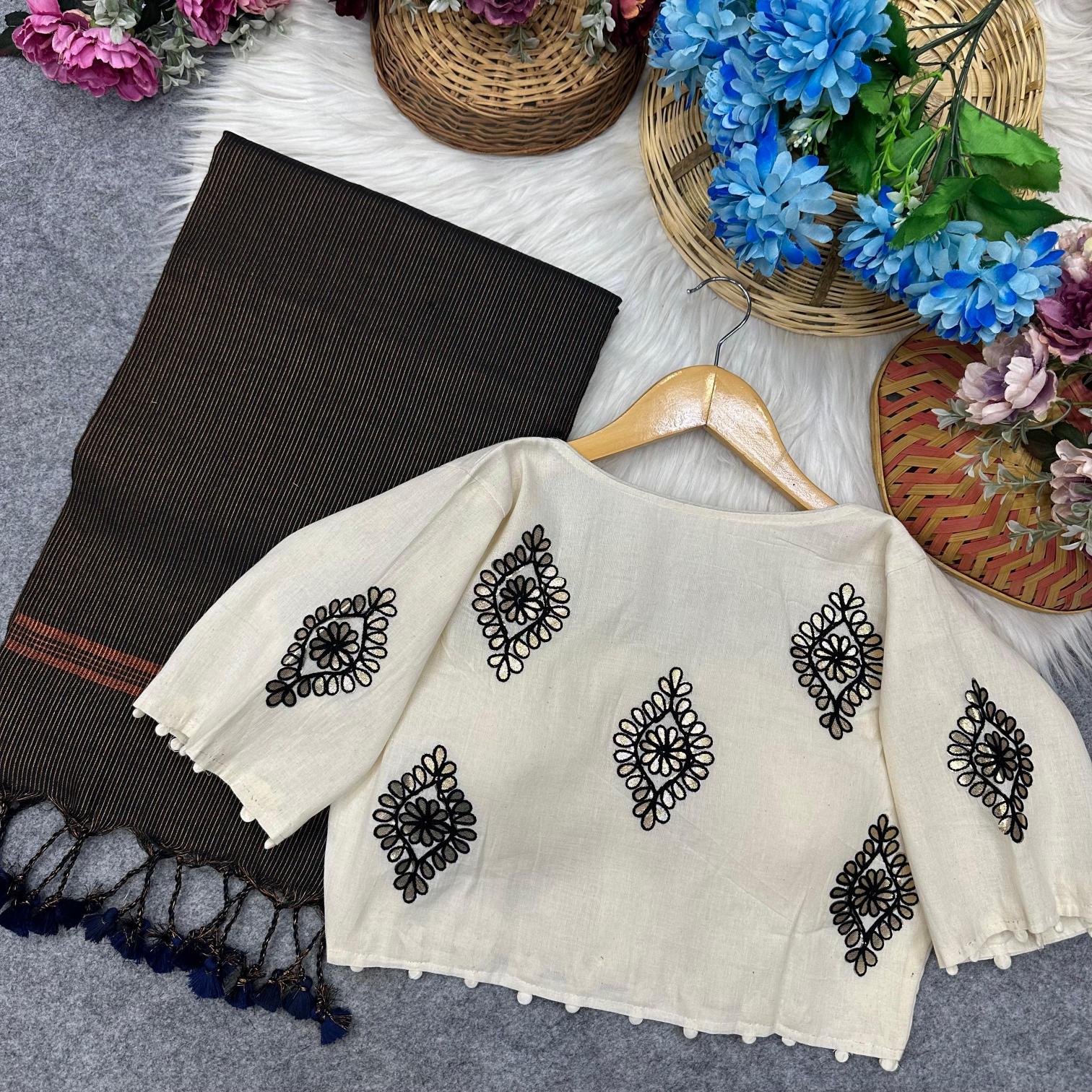 Blousewala Hk55 catalog khadi sarees wholesale