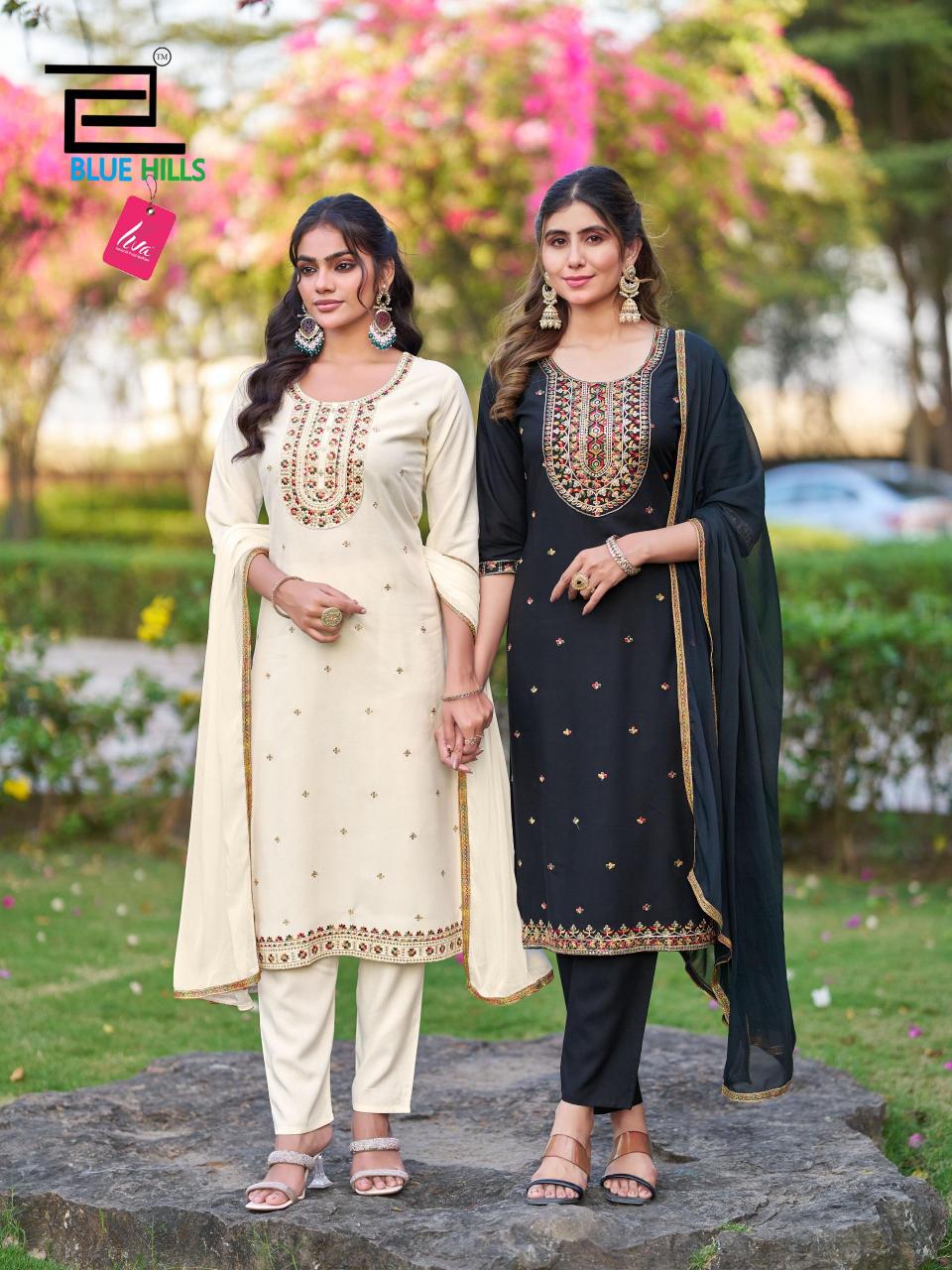 Blue Hills Border vol 2 catalog best designer kurtis wholesaler in india