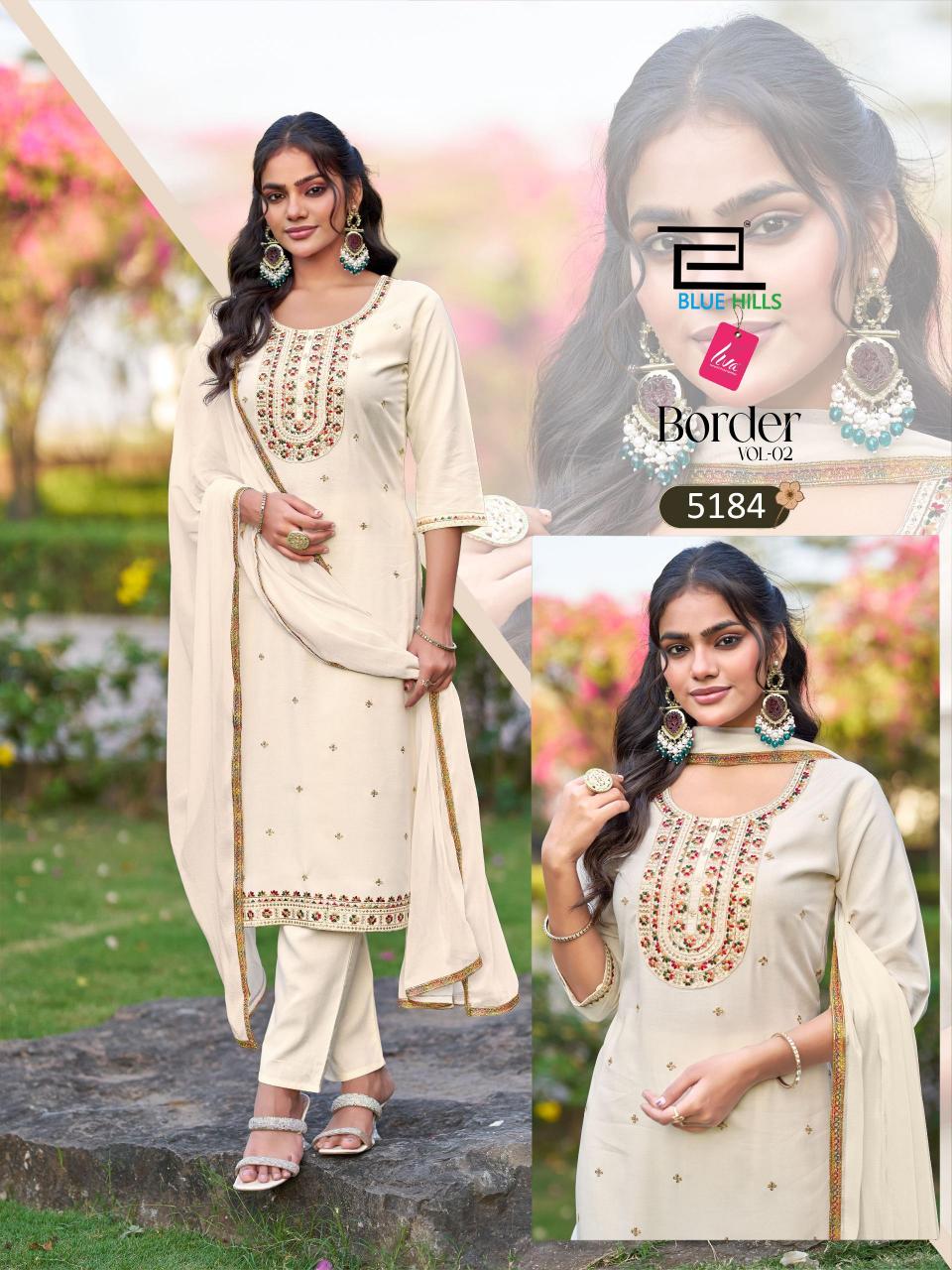 Blue Hills Border vol 2 catalog best designer kurtis wholesaler in india