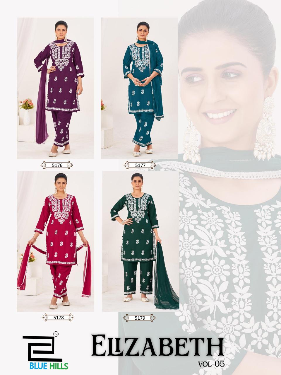 Blue Hills Elizabeth Vol 5 catalog wholesale market for readymade kurtis in delhi